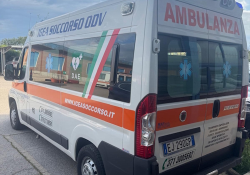Igea Soccorso O.D.V. - Vista laterale ambulanza